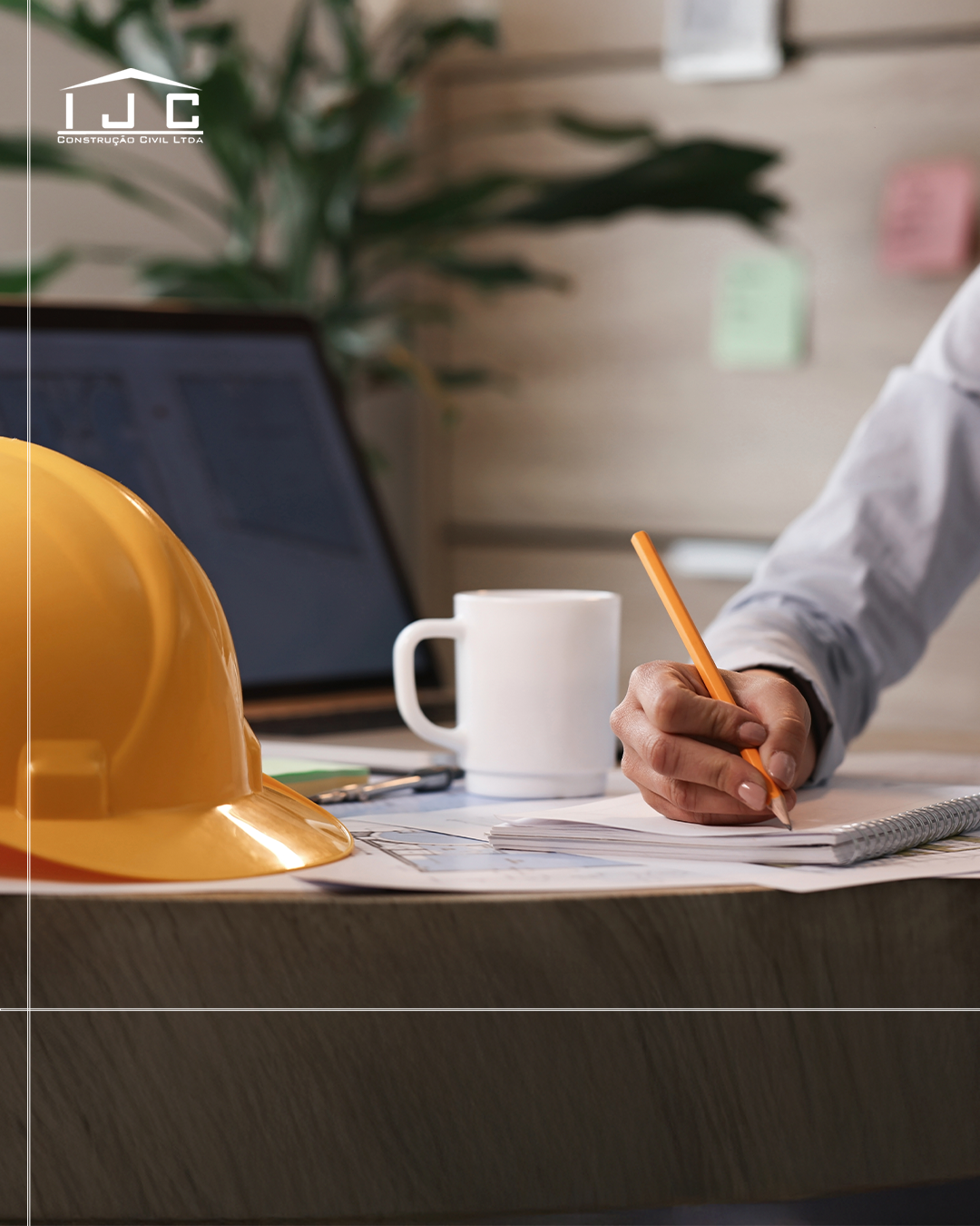 Equipe técnica IJC acompanhando o projeto no canteiro de obras